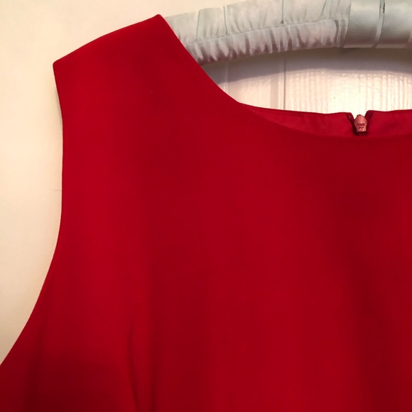 SHEATH DRESS MARIO SERRANI ITALY DRESS Elegant Red Sleeveless Dress - Picture 11 of 11